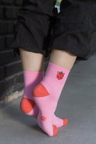 Strawberry Cat Quarter Crew