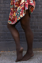 Wilma Cotton Tights - Brown Marrone