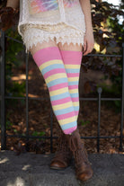 Pride Stripes Extraordinary Thigh High Socks - pansexual