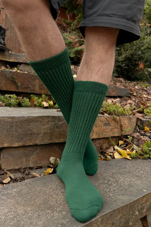 Cozy Slouch Socks - Forest