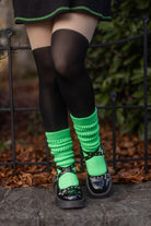 Cozy Slouch Socks - Neon Green