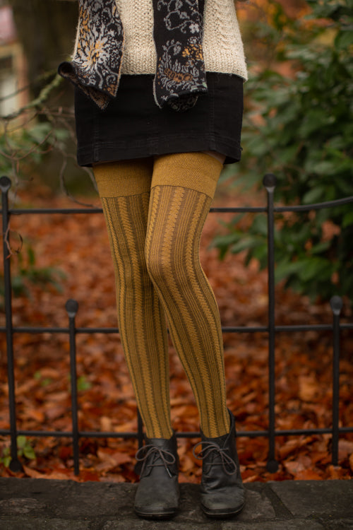 Cable Thigh High - Ochre