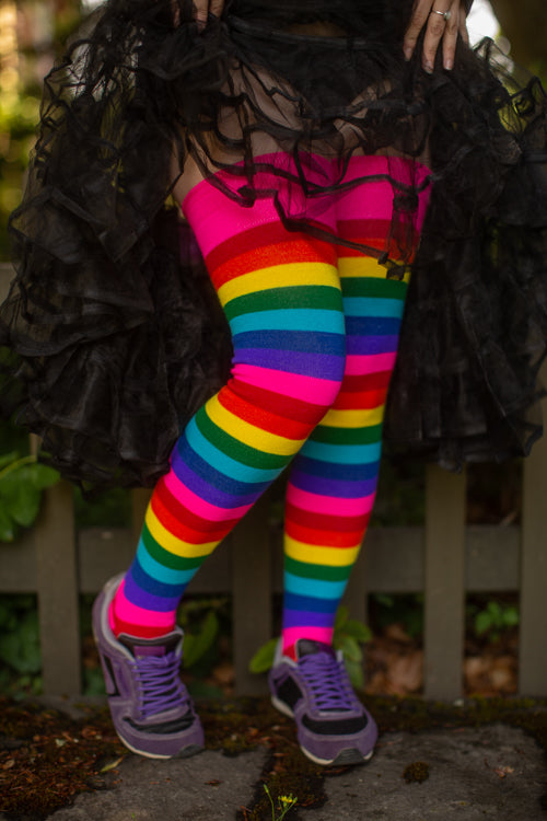 Original Pride Thigh High Socks - Gilbert Baker's Rainbow