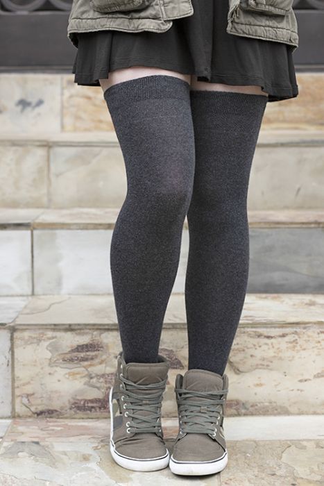 Extraordinary Thigh High - Dark Charcoal