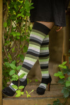 Pride Stripes Extraordinary Thigh High Socks - aromantic