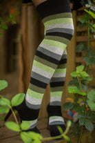 Pride Stripes Extraordinary Thigh High Socks - aromantic