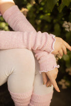 Marled Scrunchable Arm Warmer - Pink