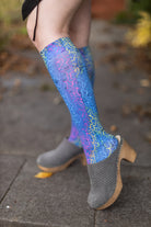 Floral Batik Printed Trouser Socks