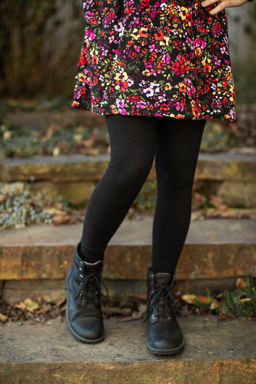 Signature Cotton Leggings - Black