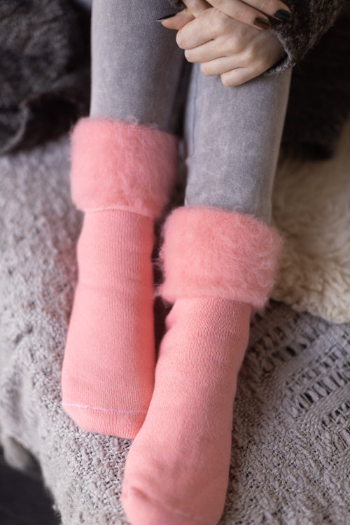 New Zealand Bed Socks - Pink