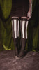 Vertical Striped Opaque Thigh Highs