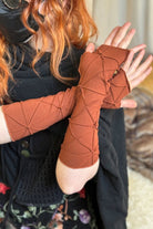 Textured Arm Warmers - Copper