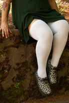 Longer Extraordinary Thigh High Socks - White
