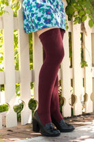 Extraordinary Thigh High - Burgundy