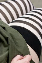 Plus Size Striped Over the Knee - Black/White