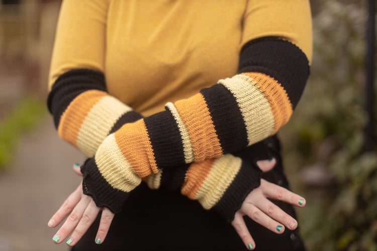 Trick or Treat Stripes Warmers