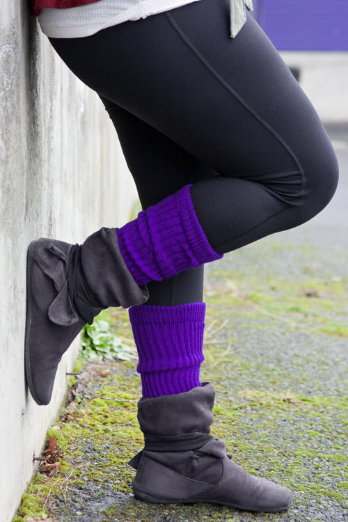 Cozy Slouch Socks - Purple