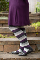 Pride Stripes Extraordinary Thigh High Socks - asexual