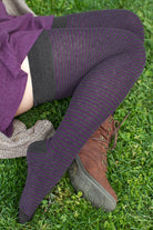 Boardwalk Extraordinary Thigh High - Dark Charcoal/Plum