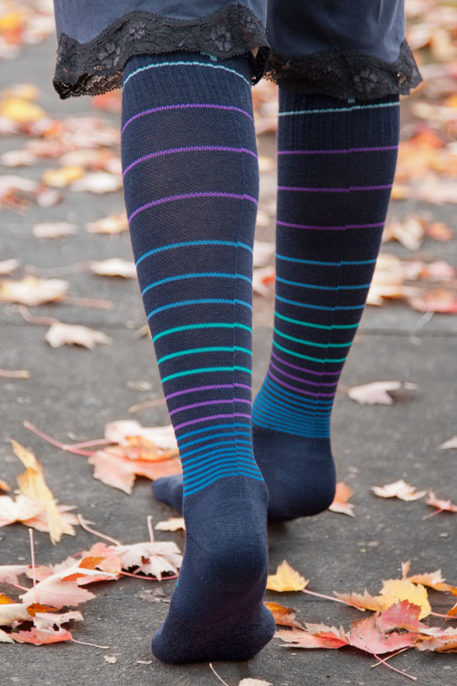 Circulator Compression Knee High - Navy 