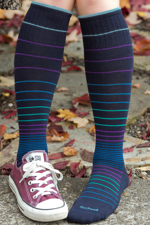 Circulator Compression Knee High - Navy 