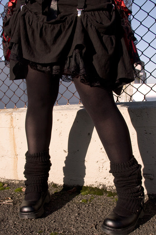 Plus Size Color Tights - Black