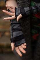 Soft Rayon Striped Arm Warmers