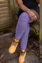 The Alaskan Thigh High – Merino Wool Socks - OLD Purple - Medium/Large