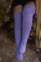 The Alaskan Thigh High – Merino Wool Socks - OLD Purple - Medium/Large