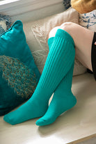 Cozy Slouch Socks - Turqoise