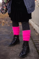 Cozy Slouch Socks - Neon Pink