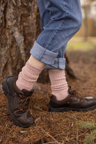 The Alaskan Crew - Merino Wool Hiking Socks - Baby Pink