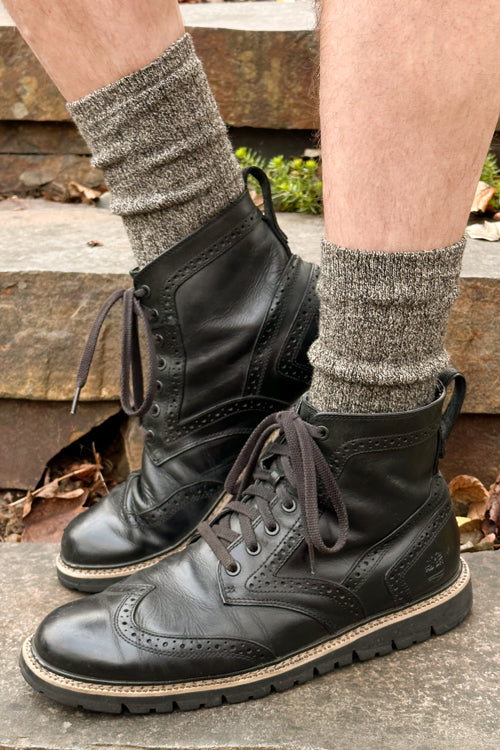 The Alaskan Crew - Merino Wool Hiking Socks - Cinder