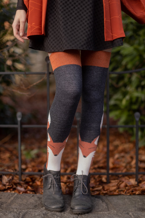 Foxy Thigh High Socks - Spice