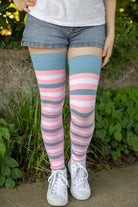 Longer Original Pride Stripes Tube Socks - Trans