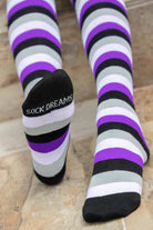 Longer Original Pride Stripes Tube Socks - Asexual