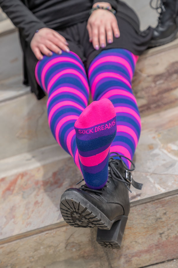 Longer Original Pride Stripes Tube Socks - Bisexual