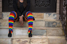 Philly Rainbow Thigh High Socks