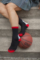 Team Spirit Socks - Black & Red - Medium