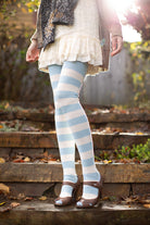 Longer Striped Extraordinary Thigh High in Light Cream and Sweet Cream