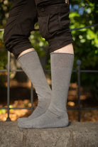 Old School Military Bootsocks - Charcoal