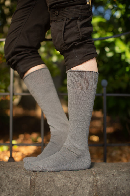 Old School Military Bootsocks - Charcoal