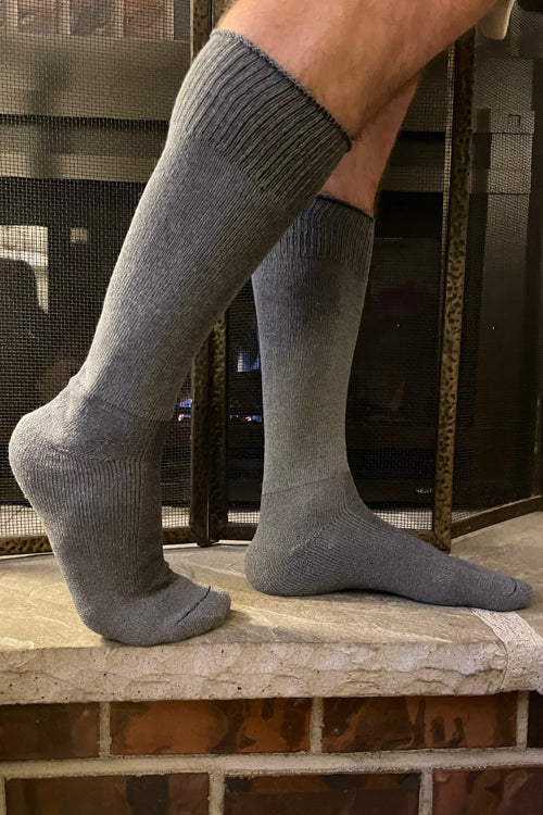 Old School Military Bootsocks - Charcoal