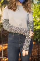 Marled Scrunchable Arm Warmer - Black Marl