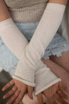 Chevron Sleeves - Sweet Cream