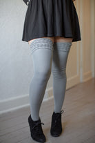 N40 Thigh High Socks - Light Grey