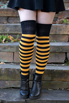 Super Stripes Knee Socks - Black/Gold