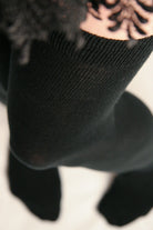 Solid Acrylic Over the Knee - Black