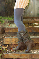 Signature Cotton Tights - Heather Denim 