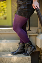 Signature Cotton Tights - Purple 